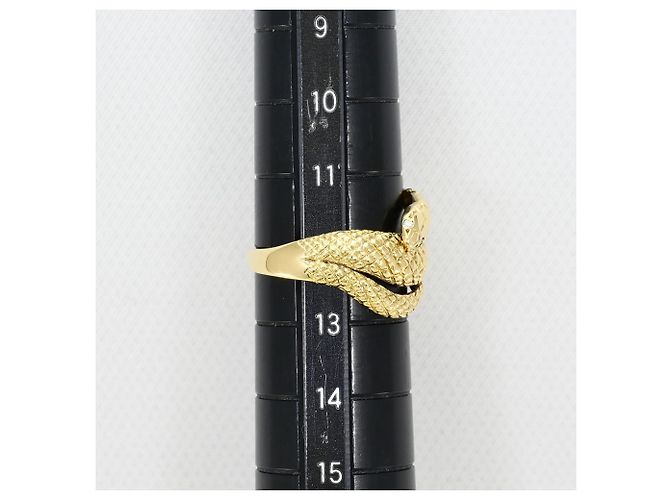 Autre Marque Ringband aus 18K Gelbgold mit Diamant Golden - Ansicht 7