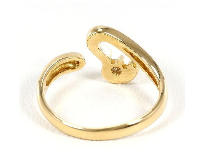 Autre Marque Ringband aus 18K Gelbgold mit Diamant Golden - Ansicht 4