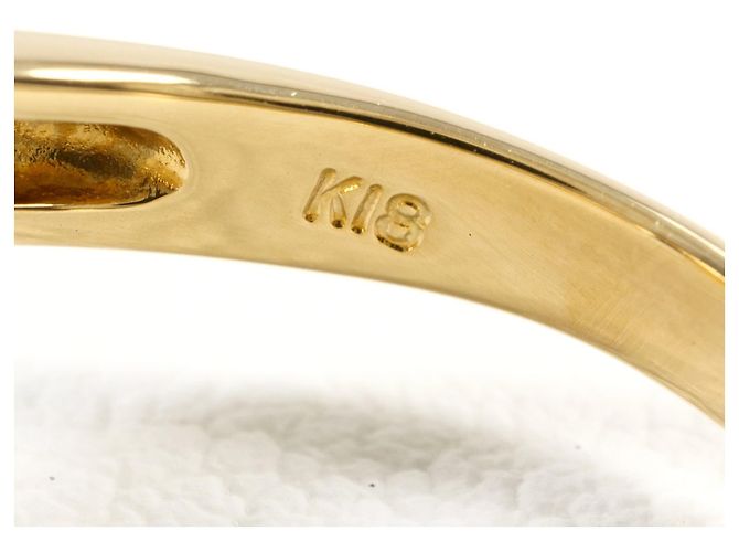Autre Marque Ringband aus 18K Gelbgold mit Diamant Golden - Ansicht 5