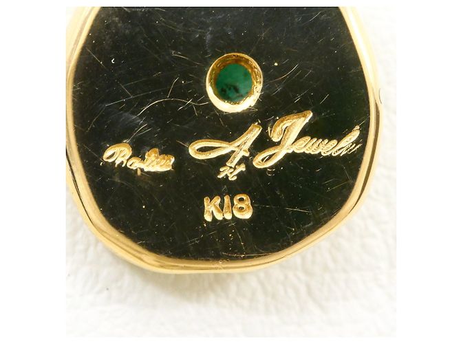 Autre Marque Collana in oro giallo 18K con scheda in calcedonio D'oro - vista 4