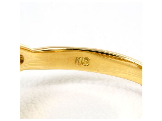 Autre Marque Ehering aus 18K Gelbgold mit Rubin Golden - Ansicht 5