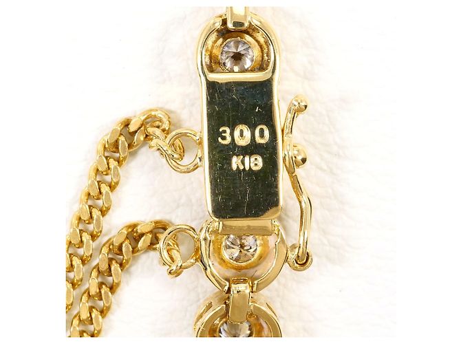 Autre Marque Bracciale con charm in oro giallo 18K con diamanti brown Marrone D'oro - vista 4