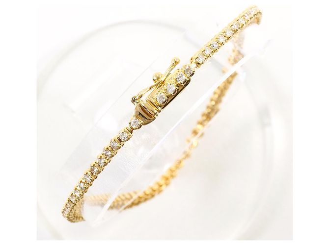 Autre Marque Bracciale con charm in oro giallo 18K con diamante D'oro - vista 3