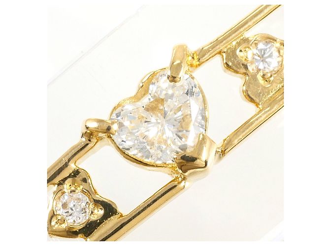 Autre Marque Bracciale con charm in oro giallo 18K con diamante D'oro - vista 2