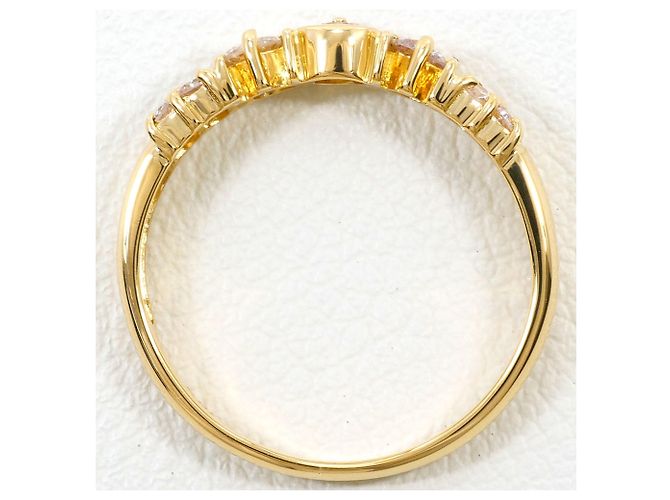 Autre Marque Anello fede in oro giallo 18K e diamanti D'oro - vista 2