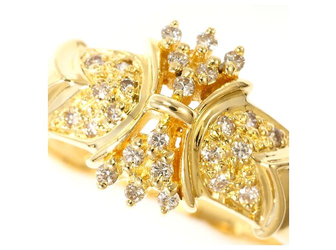 Autre Marque Ringband aus 18K Gelbgold mit Diamant Golden - Ansicht 2