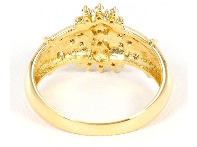 Autre Marque Ringband aus 18K Gelbgold mit Diamant Golden - Ansicht 4
