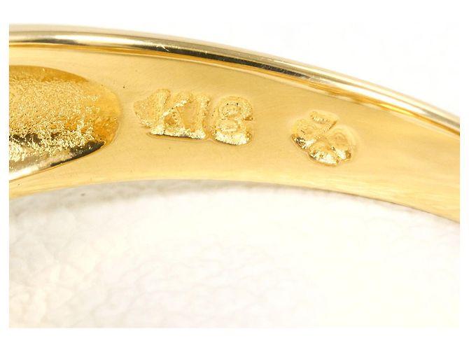 Autre Marque Ringband aus 18K Gelbgold mit Diamant Golden - Ansicht 5