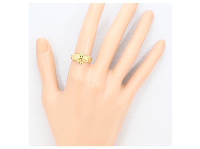 Autre Marque Ringband aus 18K Gelbgold mit Diamant Golden - Ansicht 7