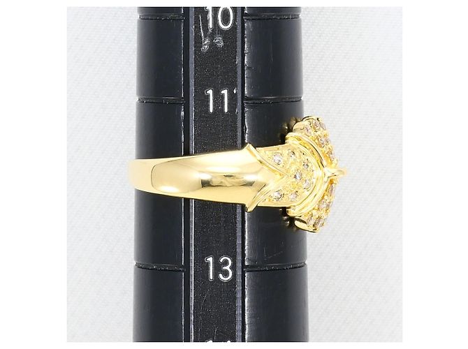 Autre Marque Ringband aus 18K Gelbgold mit Diamant Golden - Ansicht 8