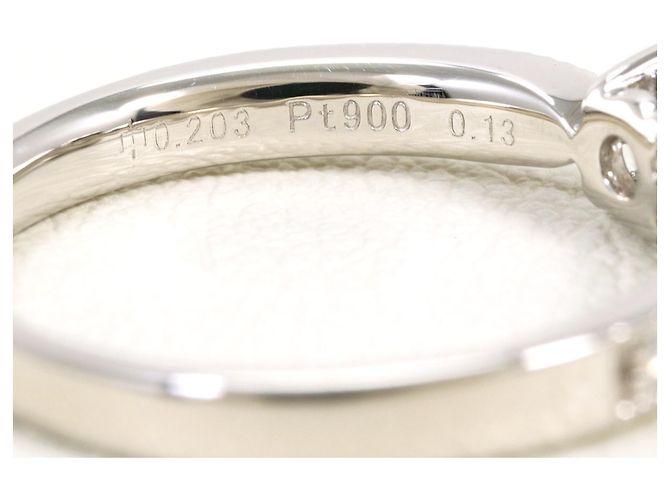 Autre Marque PT900 Platin-Bandring mit Diamant - Ansicht 5