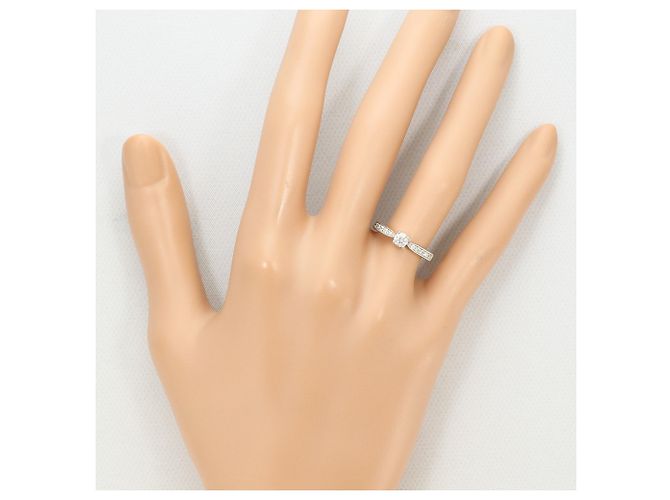 Autre Marque PT900 Platin-Bandring mit Diamant - Ansicht 6