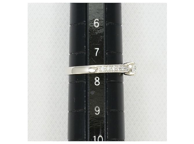 Autre Marque PT900 Platin-Bandring mit Diamant - Ansicht 7