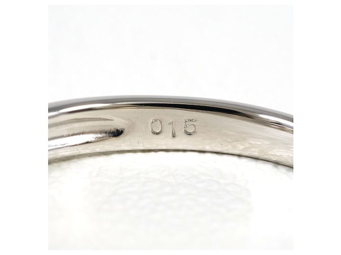 Autre Marque PT900 Platin-Bandring mit 0.15ct Diamant - Ansicht 5