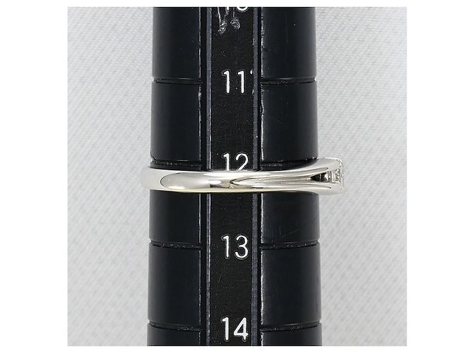 Autre Marque PT900 Platin-Bandring mit 0.15ct Diamant - Ansicht 7