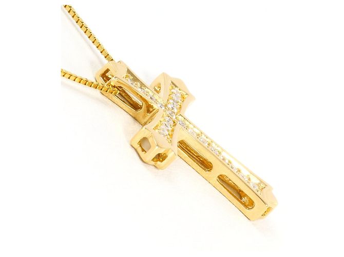 Autre Marque Collana in oro giallo 18K con diamante D'oro - vista 2