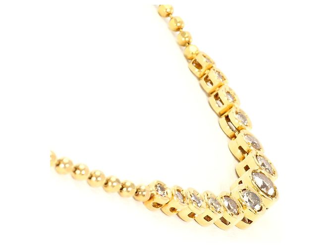 Autre Marque Collana in oro giallo 18K con diamante brown D'oro - vista 2