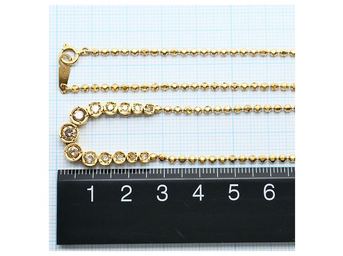Autre Marque Collana in oro giallo 18K con diamante brown D'oro - vista 5