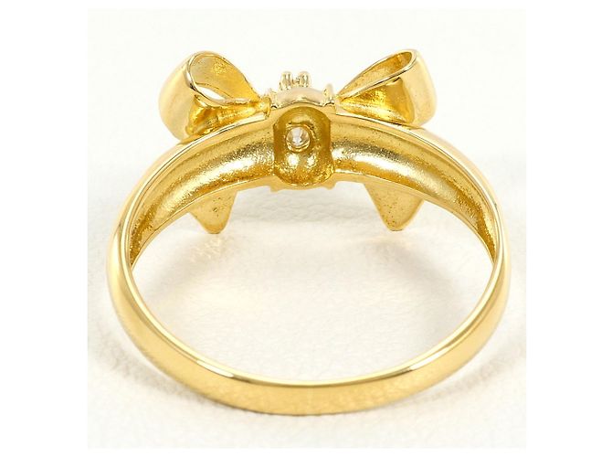 Autre Marque Ringband aus 18K Gelbgold mit Diamant Golden - Ansicht 4