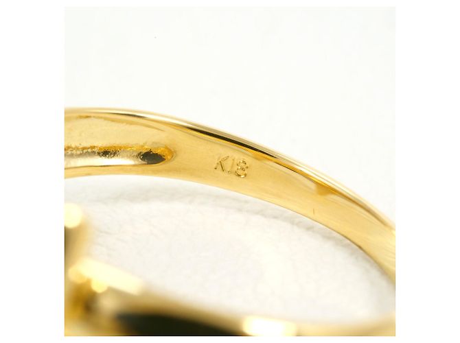 Autre Marque Ringband aus 18K Gelbgold mit Diamant Golden - Ansicht 5
