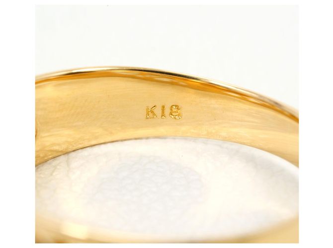 Autre Marque Bandring aus 18K Gelbgold mit Diamant Golden - Ansicht 4