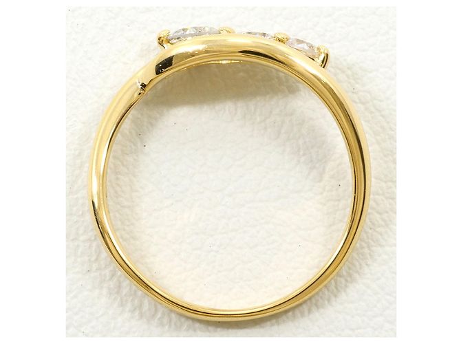 Autre Marque Ringband aus 18K Gelbgold mit Diamant Golden - Ansicht 2