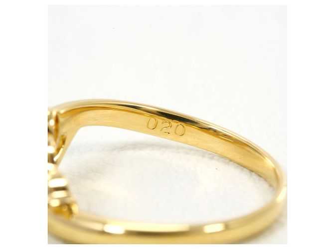 Autre Marque Ringband aus 18K Gelbgold mit Diamant Golden - Ansicht 4