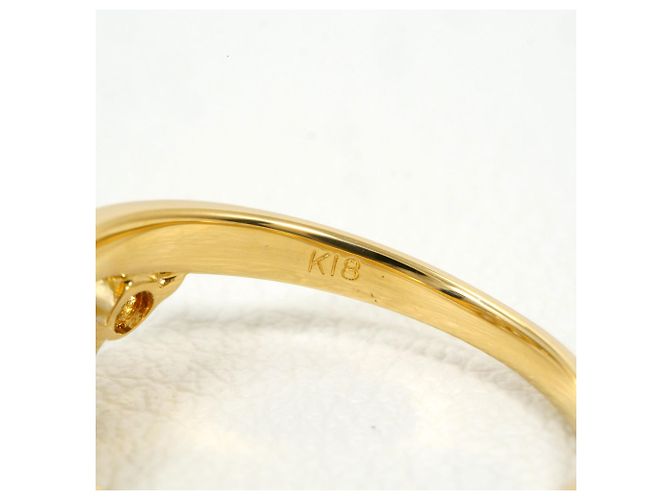 Autre Marque Ringband aus 18K Gelbgold mit Diamant Golden - Ansicht 5