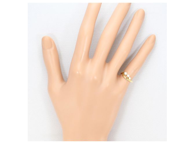 Autre Marque Ringband aus 18K Gelbgold mit Diamant Golden - Ansicht 6