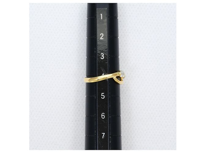 Autre Marque Ringband aus 18K Gelbgold mit Diamant Golden - Ansicht 7