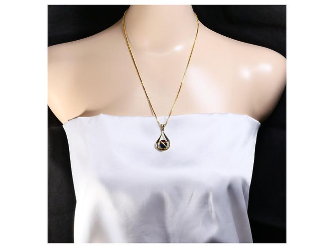 Autre Marque Collana in oro giallo 18K con ammolite D'oro - vista 7