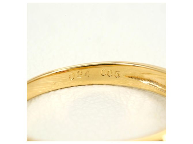 Autre Marque Anello a fascia in oro giallo 18K con rubino e diamante D'oro - vista 5