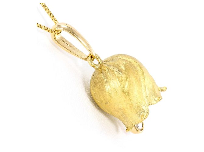 Autre Marque Collana in oro giallo 18K con diamante D'oro - vista 2