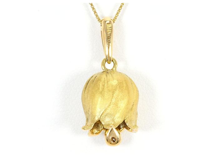 Autre Marque Collana in oro giallo 18K con diamante D'oro - vista 3