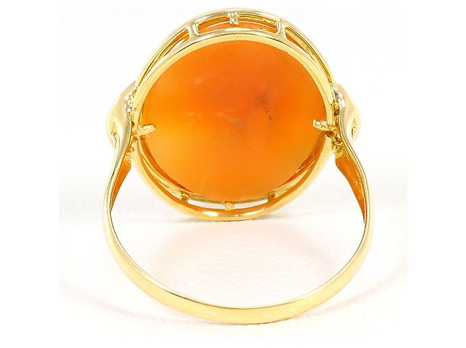 Autre Marque Ehering aus 18K Gelbgold mit Diamant Golden - Ansicht 3