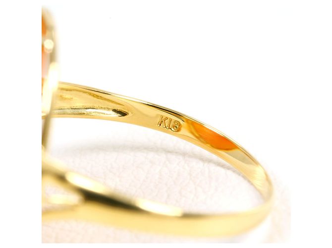 Autre Marque Ehering aus 18K Gelbgold mit Diamant Golden - Ansicht 4