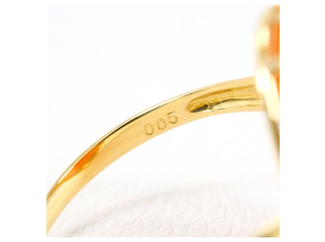 Autre Marque Ehering aus 18K Gelbgold mit Diamant Golden - Ansicht 5
