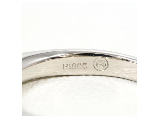 Autre Marque PT900 Platin-Bandring mit Diamant - Ansicht 5