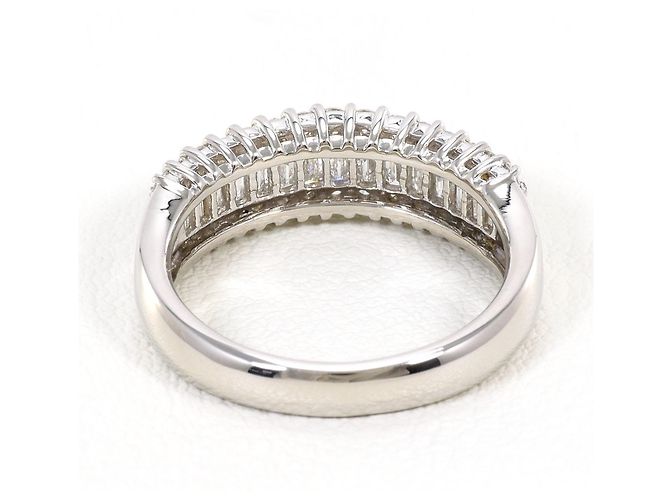 Autre Marque PT900 Platin-Bandring mit Diamant - Ansicht 4