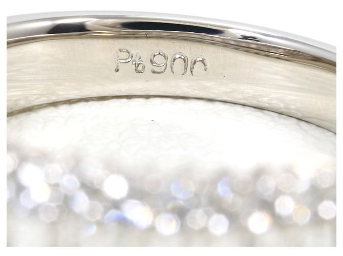 Autre Marque PT900 Platin-Bandring mit Diamant - Ansicht 5