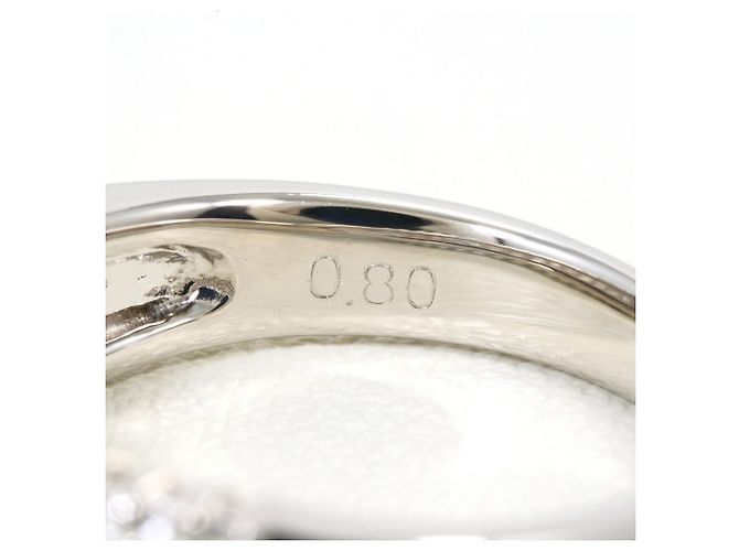 Autre Marque PT900 Platin-Bandring mit Diamant - Ansicht 6