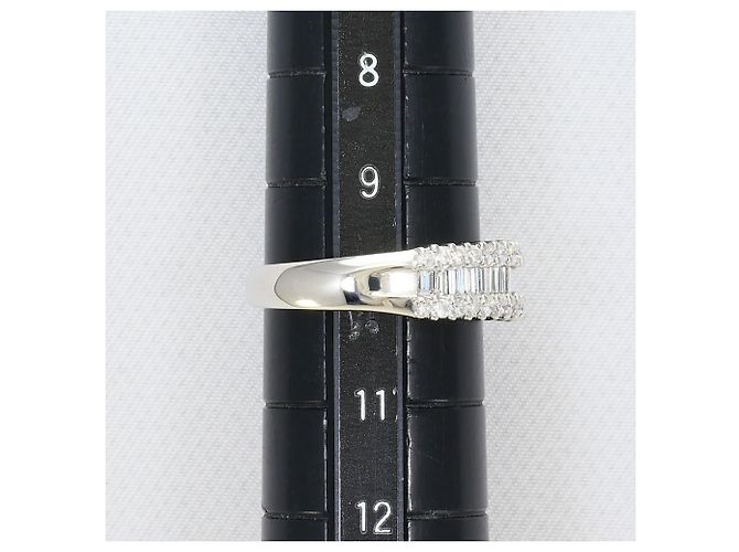 Autre Marque PT900 Platin-Bandring mit Diamant - Ansicht 8