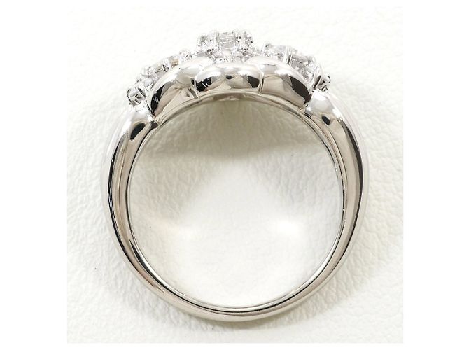 Autre Marque PT900 Platin-Ehering mit Diamant - Ansicht 3