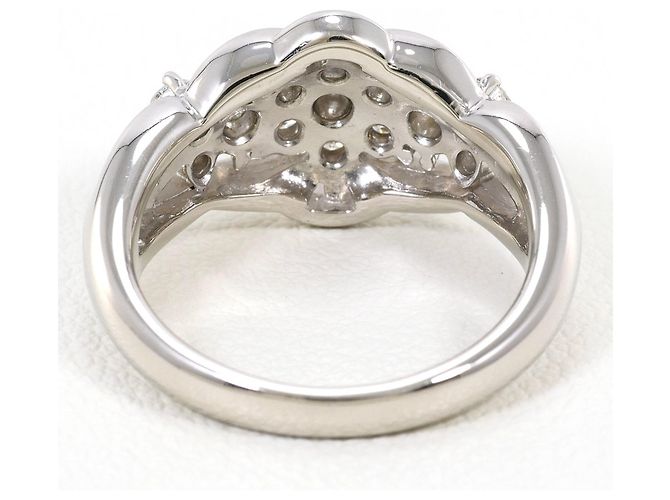 Autre Marque PT900 Platin-Ehering mit Diamant - Ansicht 4