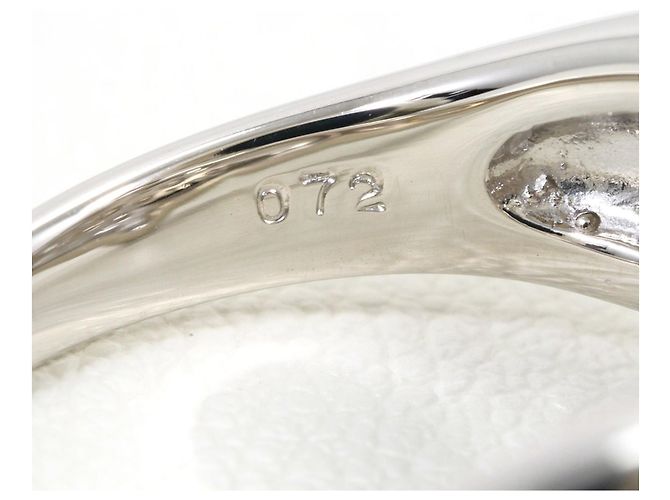 Autre Marque PT900 Platin-Ehering mit Diamant - Ansicht 6