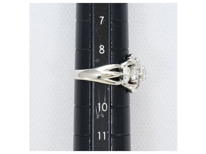 Autre Marque PT900 Platin-Ehering mit Diamant - Ansicht 8