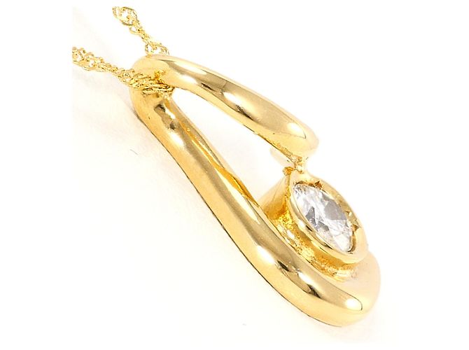 Autre Marque Collana in oro giallo 18K con diamante D'oro - vista 2