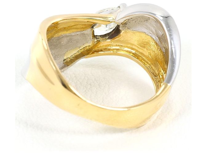 Autre Marque Anello fede in platino PT900 e oro giallo 18K D'oro - vista 4