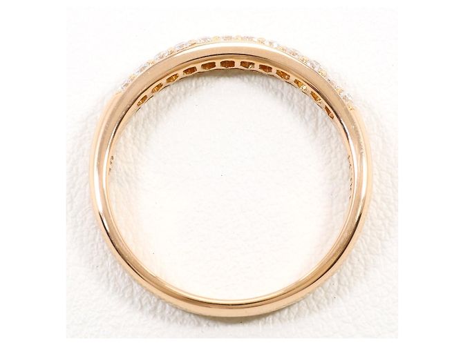 Autre Marque Ehering aus 18K Roségold mit Diamanten Golden - Ansicht 3