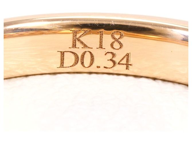 Autre Marque Ehering aus 18K Roségold mit Diamanten Golden - Ansicht 6